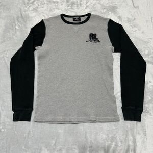 Vtg RL Polo Jeans Co Shirt Mens Extra Large Grey Raglan Thermal Logo Made in USA